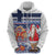 Yule Goat Joulupukki Finnish Christmas Zip Hoodie Scandinavian Pattern - Wonder Print Shop