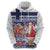 Yule Goat Joulupukki Finnish Christmas Zip Hoodie Scandinavian Pattern - Wonder Print Shop