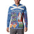 Santa Claus Thistle Scottish Christmas Button Sweatshirt Tartan Pattern - Wonder Print Shop