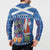 Santa Claus Thistle Scottish Christmas Button Sweatshirt Tartan Pattern - Wonder Print Shop