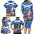 Santa Claus Thistle Scottish Christmas Family Matching Long Sleeve Bodycon Dress and Hawaiian Shirt Tartan Pattern - Wonder Print Shop