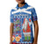 Santa Claus Thistle Scottish Christmas Kid Polo Shirt Tartan Pattern - Wonder Print Shop