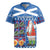 Santa Claus Thistle Scottish Christmas Rugby Jersey Tartan Pattern