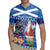 Santa Claus Thistle Scottish Christmas Rugby Jersey Tartan Pattern