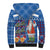 Santa Claus Thistle Scottish Christmas Sherpa Hoodie Tartan Pattern