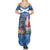 Santa Claus Thistle Scottish Christmas Summer Maxi Dress Tartan Pattern