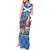 Santa Claus Thistle Scottish Christmas Tank Maxi Dress Tartan Pattern