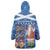 Santa Claus Thistle Scottish Christmas Wearable Blanket Hoodie Tartan Pattern - Wonder Print Shop