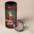 Santa and Higland Cows Scottish Christmas 4 in 1 Can Cooler Tumbler Tartan Pattern - Wonder Print Shop