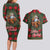 Santa and Higland Cows Scottish Christmas Couples Matching Long Sleeve Bodycon Dress and Hawaiian Shirt Tartan Pattern - Wonder Print Shop