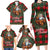 Santa and Higland Cows Scottish Christmas Family Matching Long Sleeve Bodycon Dress and Hawaiian Shirt Tartan Pattern - Wonder Print Shop