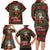 Santa and Higland Cows Scottish Christmas Family Matching Long Sleeve Bodycon Dress and Hawaiian Shirt Tartan Pattern - Wonder Print Shop