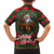 Santa and Higland Cows Scottish Christmas Family Matching Off The Shoulder Long Sleeve Dress and Hawaiian Shirt Tartan Pattern - Wonder Print Shop