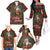 Santa and Higland Cows Scottish Christmas Family Matching Off The Shoulder Long Sleeve Dress and Hawaiian Shirt Tartan Pattern - Wonder Print Shop