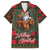 Santa and Higland Cows Scottish Christmas Family Matching Off The Shoulder Long Sleeve Dress and Hawaiian Shirt Tartan Pattern - Wonder Print Shop