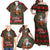 Santa and Higland Cows Scottish Christmas Family Matching Off Shoulder Maxi Dress and Hawaiian Shirt Tartan Pattern - Wonder Print Shop