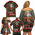 Santa and Higland Cows Scottish Christmas Family Matching Off Shoulder Short Dress and Hawaiian Shirt Tartan Pattern - Wonder Print Shop