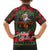 Santa and Higland Cows Scottish Christmas Family Matching Short Sleeve Bodycon Dress and Hawaiian Shirt Tartan Pattern - Wonder Print Shop