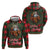 Santa and Higland Cows Scottish Christmas Hoodie Tartan Pattern - Wonder Print Shop