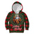 Santa and Higland Cows Scottish Christmas Kid Hoodie Tartan Pattern - Wonder Print Shop