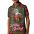 Santa and Higland Cows Scottish Christmas Kid Polo Shirt Tartan Pattern - Wonder Print Shop