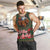 Santa and Higland Cows Scottish Christmas Men Tank Top Tartan Pattern - Wonder Print Shop