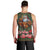 Santa and Higland Cows Scottish Christmas Men Tank Top Tartan Pattern - Wonder Print Shop