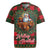 Santa and Higland Cows Scottish Christmas Rugby Jersey Tartan Pattern - Wonder Print Shop