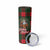 Santa and Higland Cows Scottish Christmas Skinny Tumbler Tartan Pattern - Wonder Print Shop