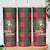 Santa and Higland Cows Scottish Christmas Skinny Tumbler Tartan Pattern - Wonder Print Shop