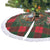 Santa and Higland Cows Scottish Christmas Tree Skirt Tartan Pattern