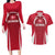 Denmark Football 2024 Go Champion Couples Matching Long Sleeve Bodycon Dress and Hawaiian Shirt - Wonder Print Shop