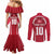 Denmark Football 2024 Go Champion Couples Matching Mermaid Dress and Long Sleeve Button Shirt