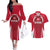 Denmark Football 2024 Go Champion Couples Matching Off The Shoulder Long Sleeve Dress and Hawaiian Shirt - Wonder Print Shop