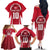 Denmark Football 2024 Go Champion Family Matching Off The Shoulder Long Sleeve Dress and Hawaiian Shirt - Wonder Print Shop