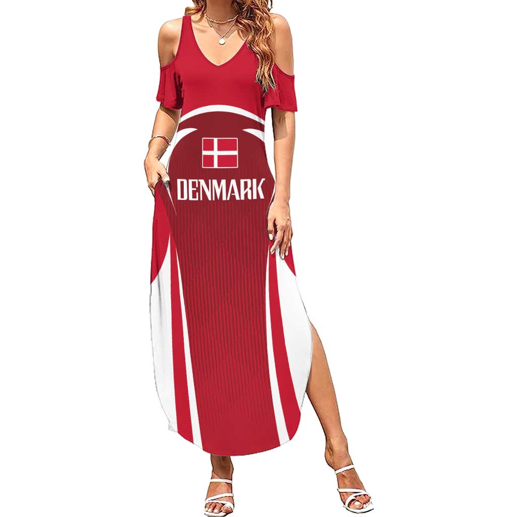 Denmark Football 2024 Go Champion Summer Maxi Dress - Wonder Print Shop