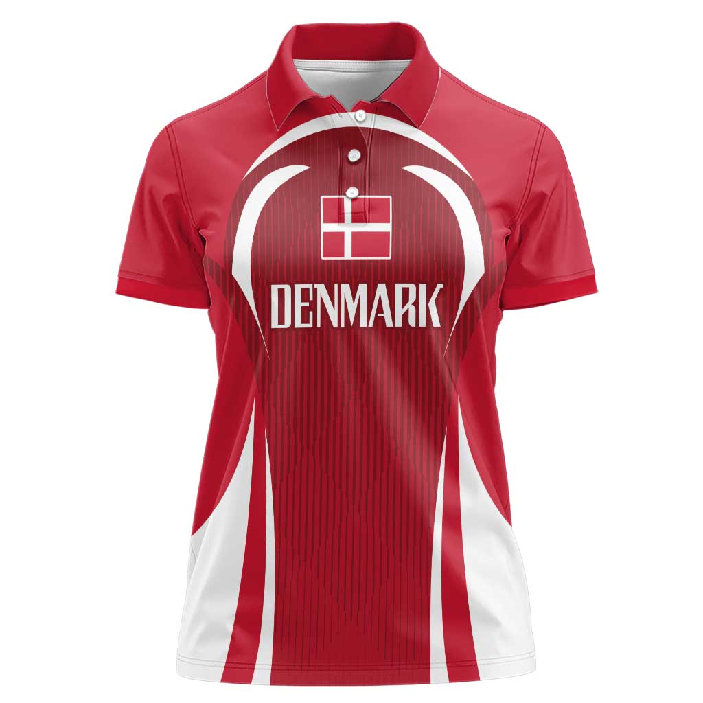 Denmark Football 2024 Go Champion Women Polo Shirt