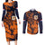 Netherlands Football 2024 Go Champion Couples Matching Long Sleeve Bodycon Dress and Long Sleeve Button Shirt - Wonder Print Shop