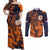 Netherlands Football 2024 Go Champion Couples Matching Off Shoulder Maxi Dress and Long Sleeve Button Shirt - Wonder Print Shop