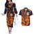 Netherlands Football 2024 Go Champion Couples Matching Off The Shoulder Long Sleeve Dress and Hawaiian Shirt - Wonder Print Shop