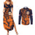 Netherlands Football 2024 Go Champion Couples Matching Summer Maxi Dress and Long Sleeve Button Shirt - Wonder Print Shop