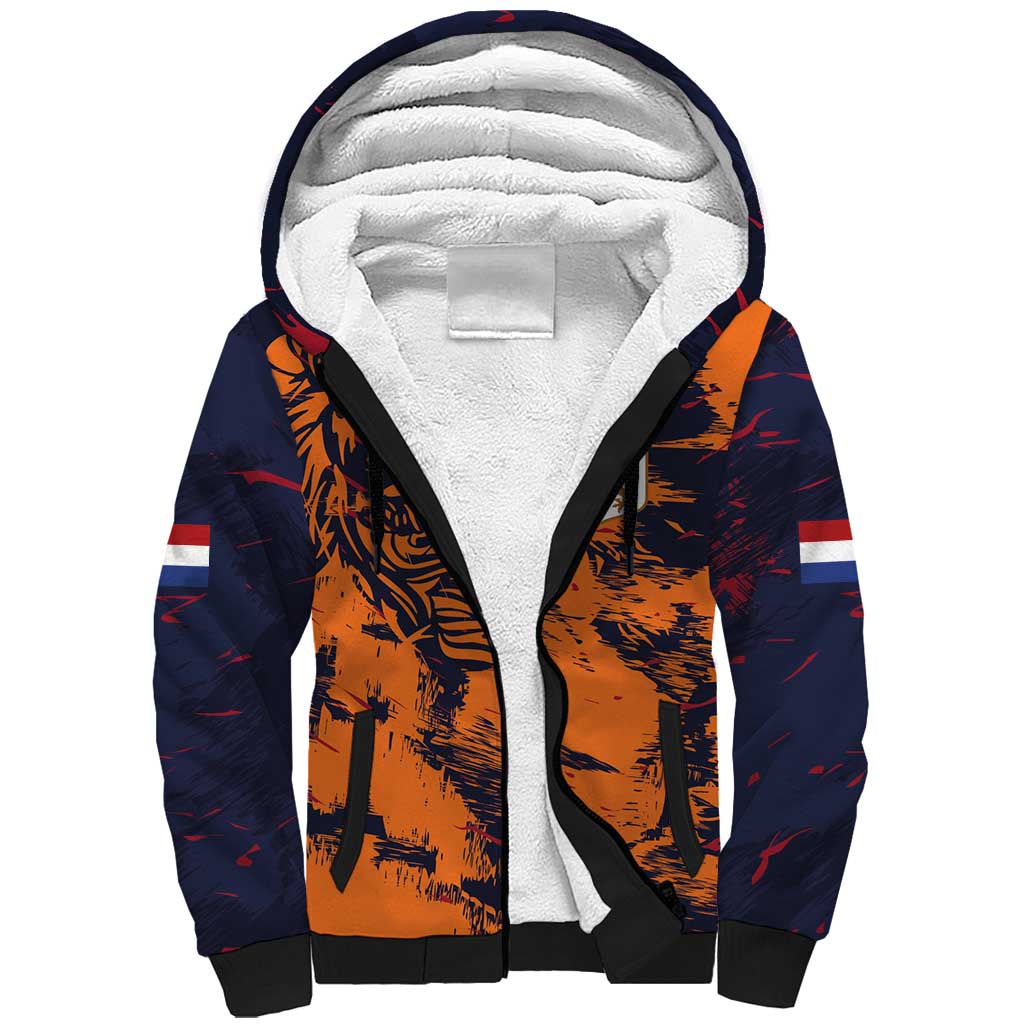 Netherlands Football 2024 Go Champion Sherpa Hoodie