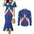 Italy Football 2024 Go Champion Couples Matching Mermaid Dress and Long Sleeve Button Shirt