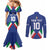 Italy Football 2024 Go Champion Couples Matching Mermaid Dress and Long Sleeve Button Shirt