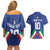 Italy Football 2024 Go Champion Couples Matching Off Shoulder Short Dress and Hawaiian Shirt - Wonder Print Shop