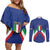 Italy Football 2024 Go Champion Couples Matching Off Shoulder Short Dress and Long Sleeve Button Shirt - Wonder Print Shop