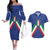 Italy Football 2024 Go Champion Couples Matching Off The Shoulder Long Sleeve Dress and Hawaiian Shirt - Wonder Print Shop