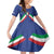 Italy Football 2024 Go Champion Family Matching Off The Shoulder Long Sleeve Dress and Hawaiian Shirt - Wonder Print Shop