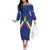 Italy Football 2024 Go Champion Family Matching Off The Shoulder Long Sleeve Dress and Hawaiian Shirt - Wonder Print Shop