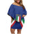 Italy Football 2024 Go Champion Family Matching Off Shoulder Short Dress and Hawaiian Shirt - Wonder Print Shop